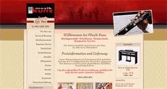 Desktop Screenshot of musik-kunz.de